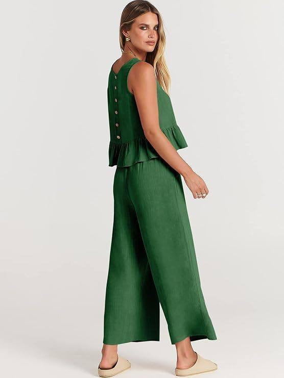 Ensembles deux pièces à volants pour femme