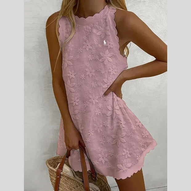 Robe ample sans manches de couleur unie Ralph Lauren