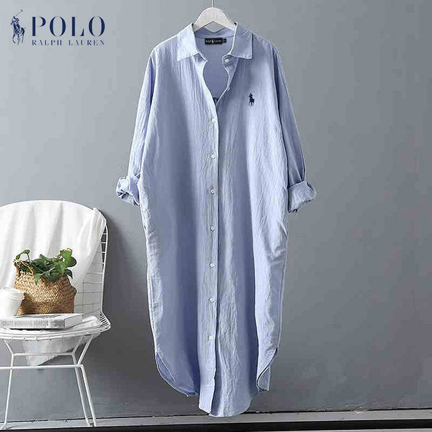 Robe chemise rayée RL