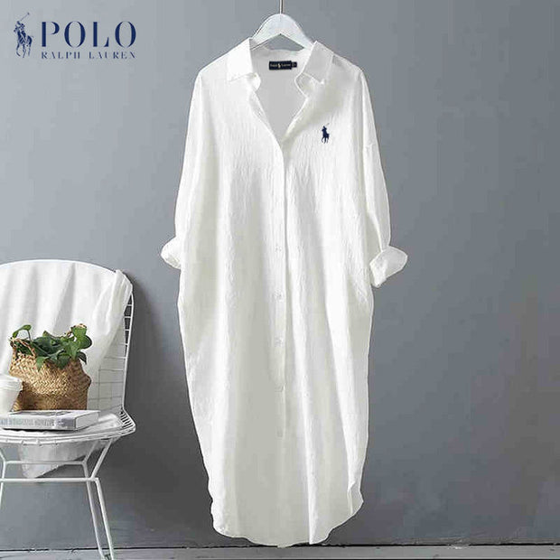 Robe chemise rayée RL