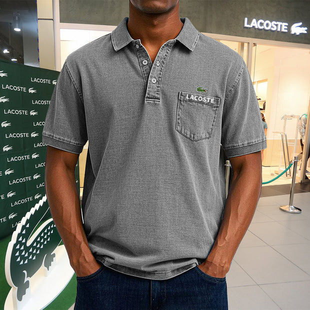 【LACOSTE】Polo décontracté en coton vintage