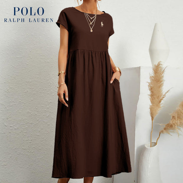 [Ralph Lauren] Robe ample en coton et lin