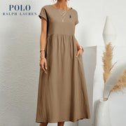 [Ralph Lauren] Robe ample en coton et lin