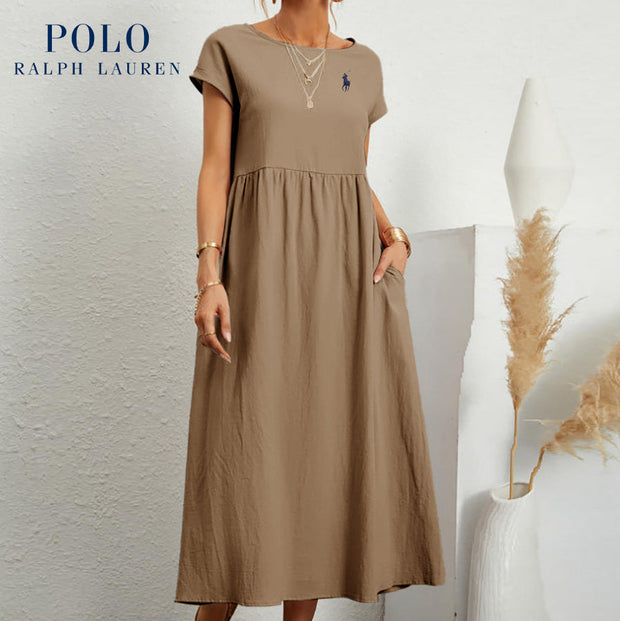 [Ralph Lauren] Robe ample en coton et lin