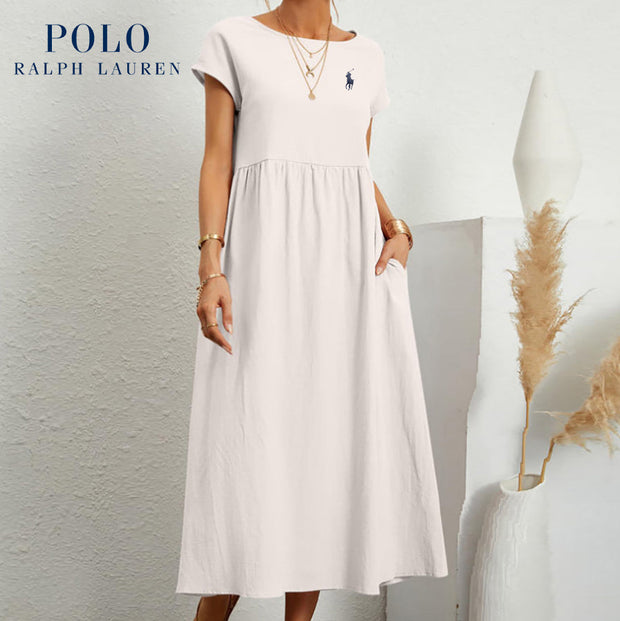[Ralph Lauren] Robe ample en coton et lin