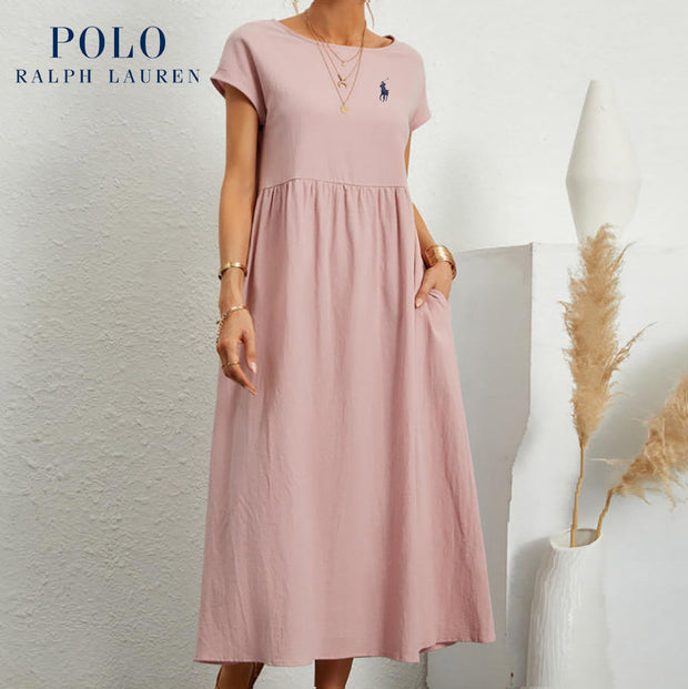 [Ralph Lauren] Robe ample en coton et lin