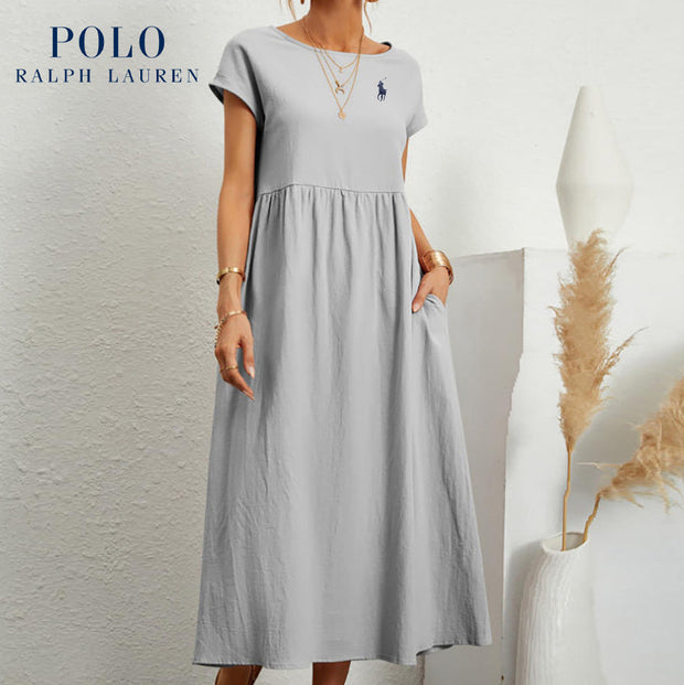 [Ralph Lauren] Robe ample en coton et lin