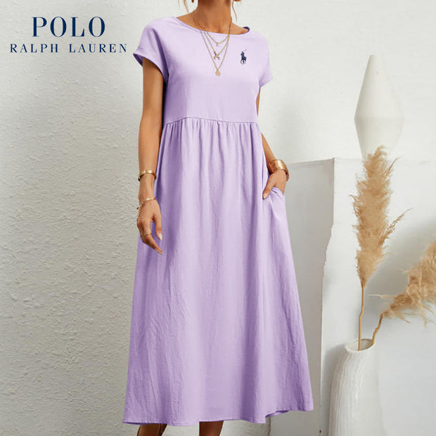 [Ralph Lauren] Robe ample en coton et lin
