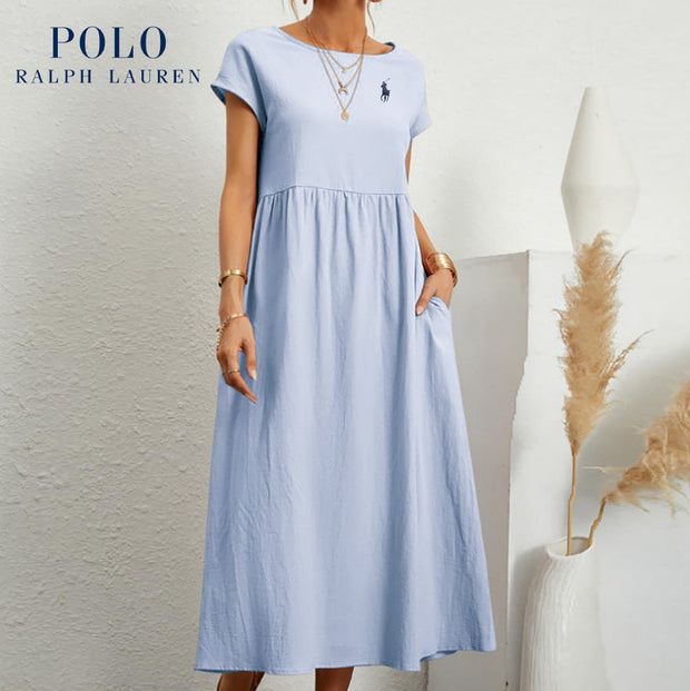 [Ralph Lauren] Robe ample en coton et lin