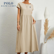 [Ralph Lauren] Robe ample en coton et lin