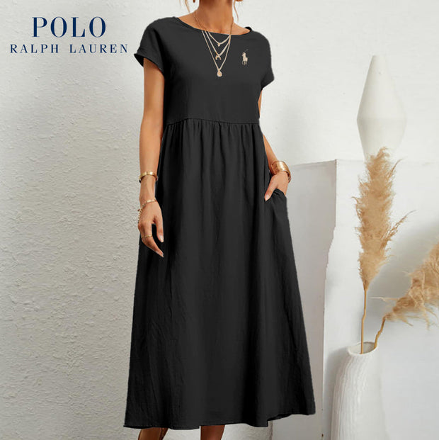 [Ralph Lauren] Robe ample en coton et lin