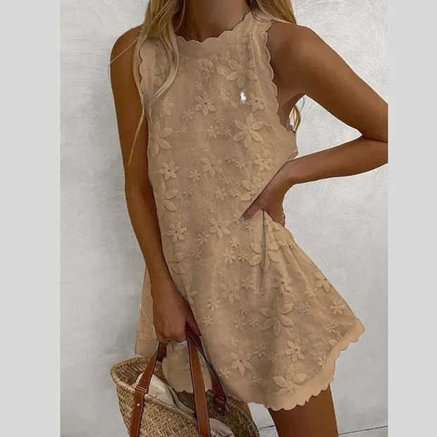 Robe ample sans manches de couleur unie Ralph Lauren