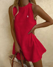 Robe ample sans manches de couleur unie Ralph Lauren