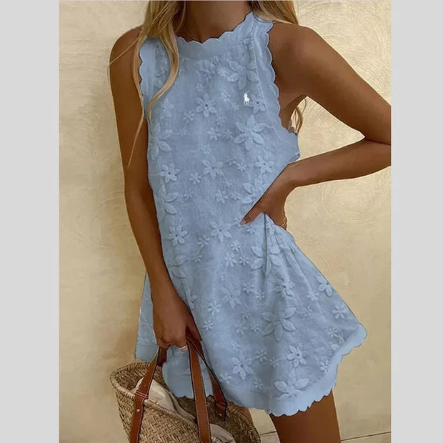 Robe ample sans manches de couleur unie Ralph Lauren