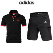 Nouveau t-shirt d'été adidas® pour homme, léger, confortable et respirant (ensemble deux pièces).