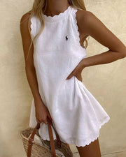 Robe ample sans manches de couleur unie Ralph Lauren