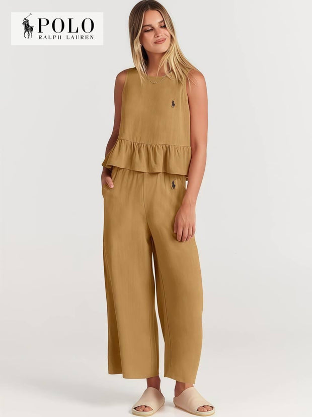 Ensembles deux pièces à volants pour femme