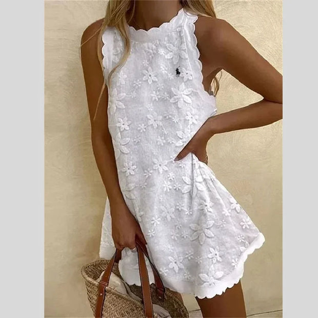 Robe ample sans manches de couleur unie Ralph Lauren