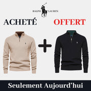 Pull Col Zippé  R&L 1+1 (DÉSTOCKAGE)