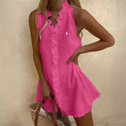 Robe ample sans manches de couleur unie Ralph Lauren