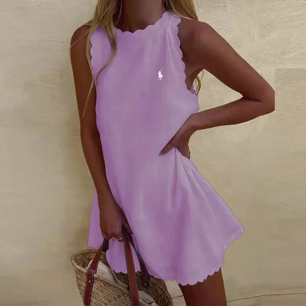 Robe ample sans manches de couleur unie Ralph Lauren