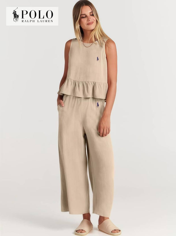 Ensembles deux pièces à volants pour femme