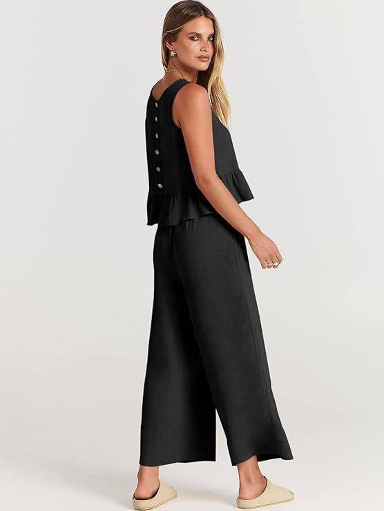 Ensembles deux pièces à volants pour femme