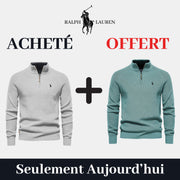 Pull Col Zippé  R&L 1+1 (DÉSTOCKAGE)